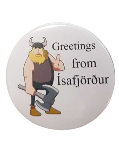 Bottle Opener Magnet - Greetings from Ísafjörður